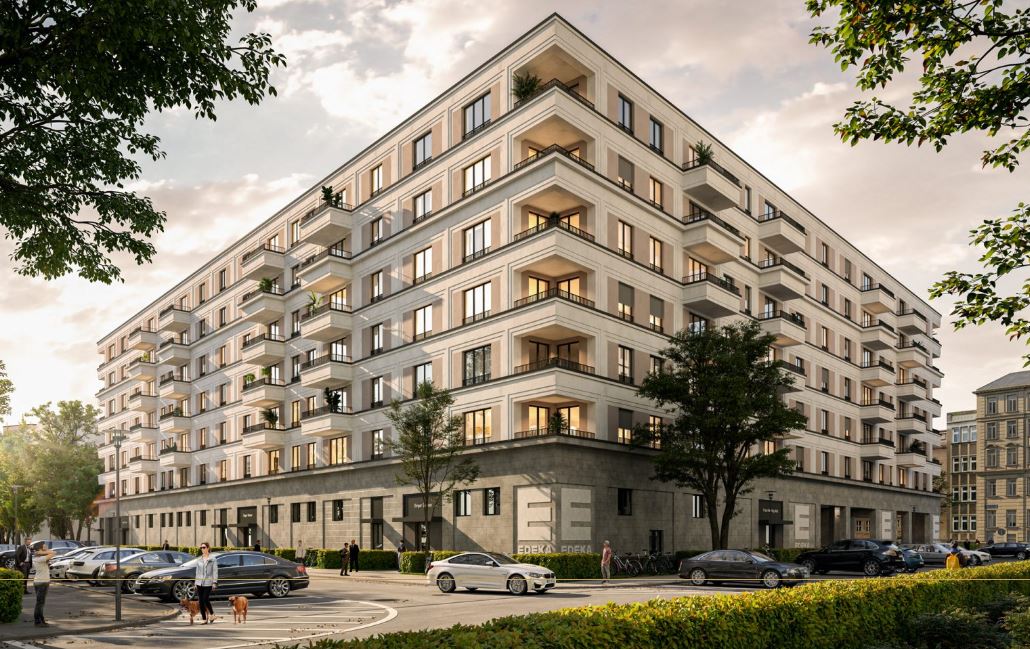 Новая однокомнатная квартира 45 м² в новостройке Берлина рядом с метро