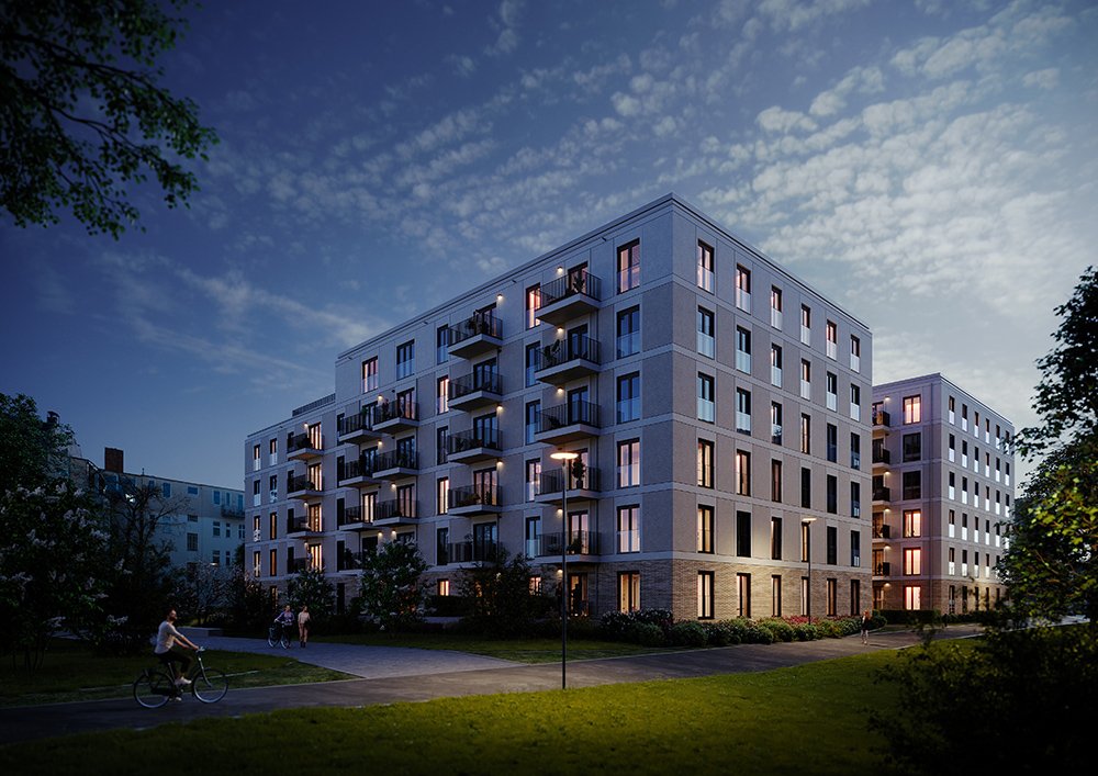 Новый жилой проект в Берлине из 14 малоэтажных новостроек