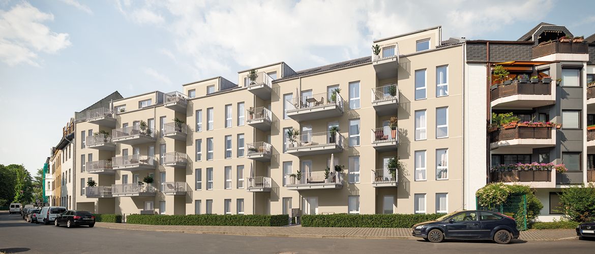 Новая 2-комнатная квартира с балконом недалеко от центра Дюссельдорфа