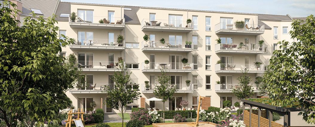 Новая 2-комнатная квартира с балконом недалеко от центра Дюссельдорфа