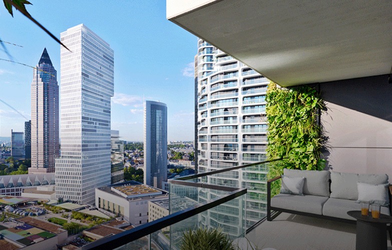 Панорамные квартиры в высотной новостройке Франкфурта