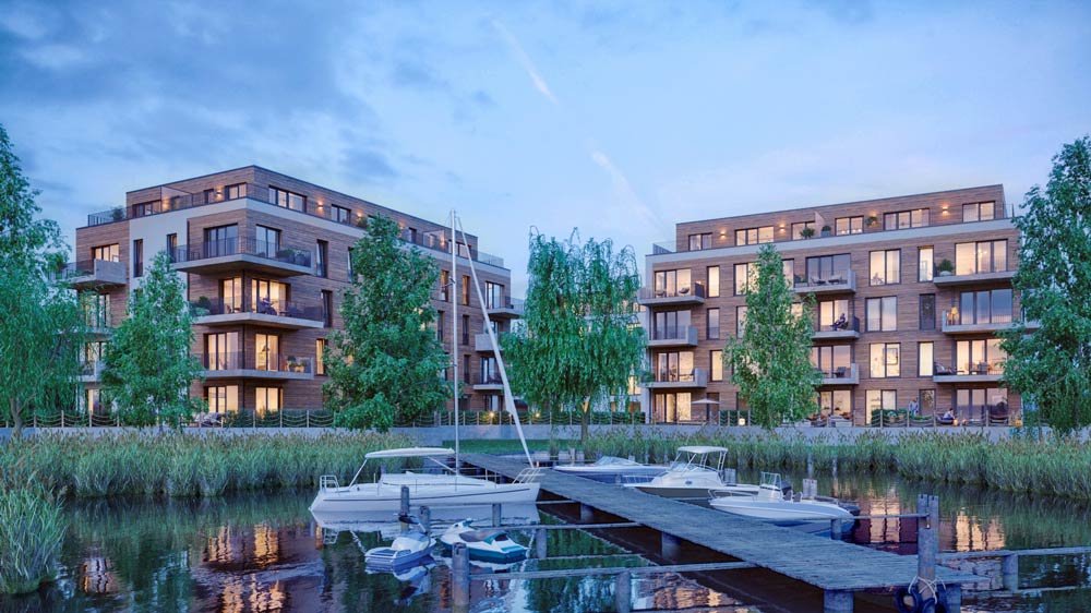 Двухкомнатная квартира 50 м² в новом ЖК Берлина на берегу озера
