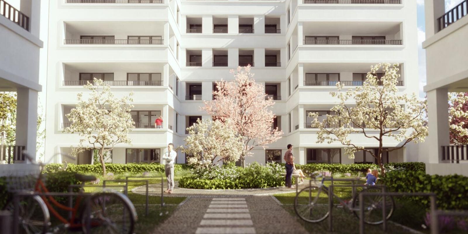 Новая квартира-студия под аренду в Берлине рядом с парком