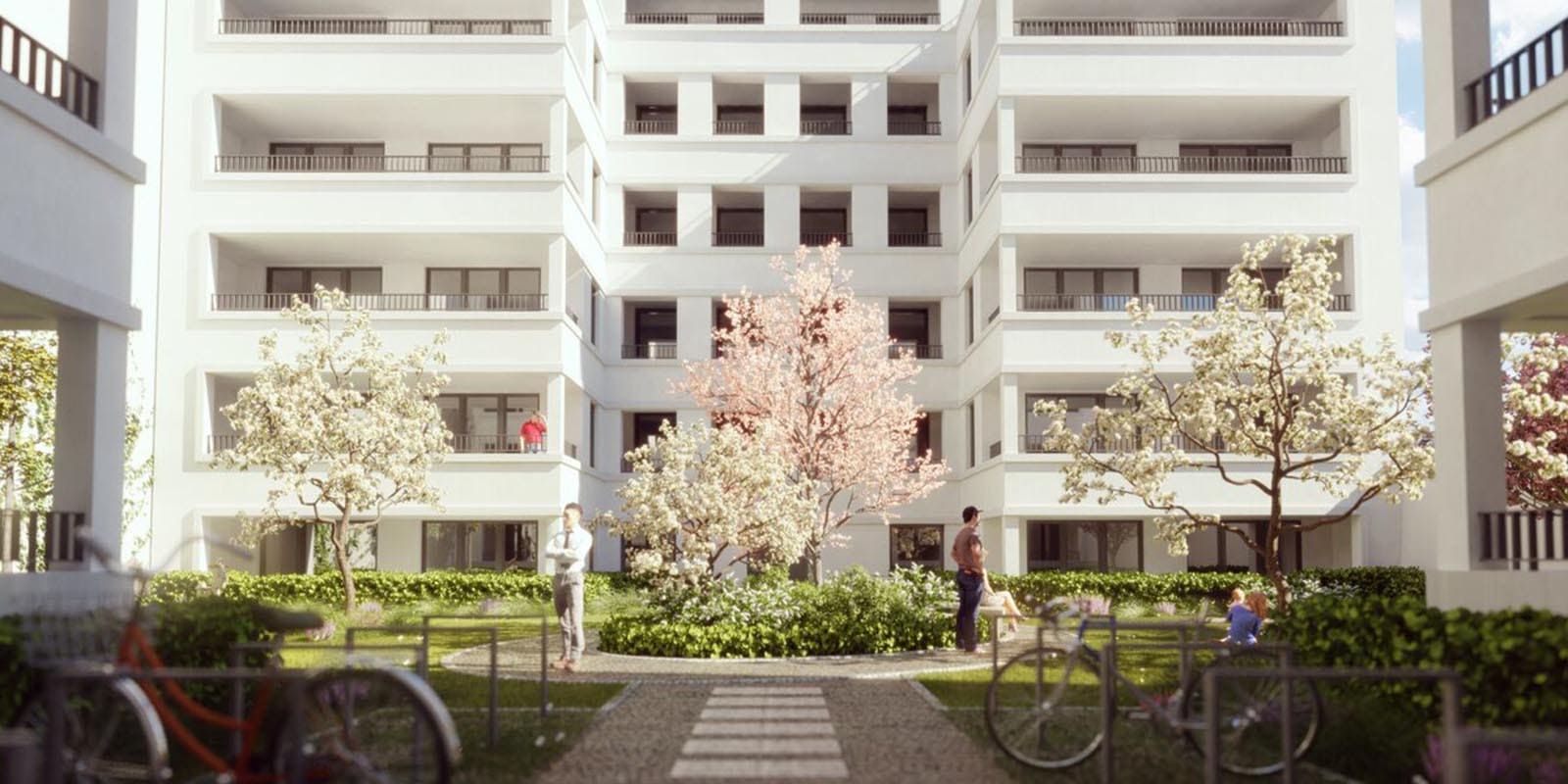 Квартира-студия 54 м² в Берлине под аренду с доходом в новостройке