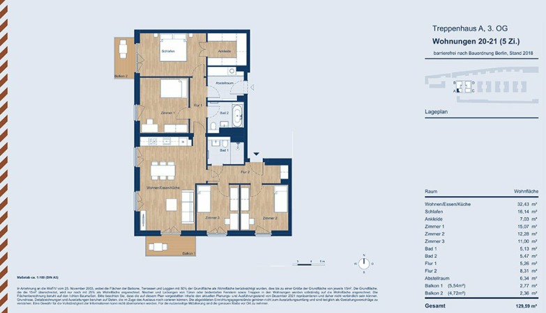 ЖК в Берлине из 14 малоэтажных домов планировка квартиры 4 комнаты